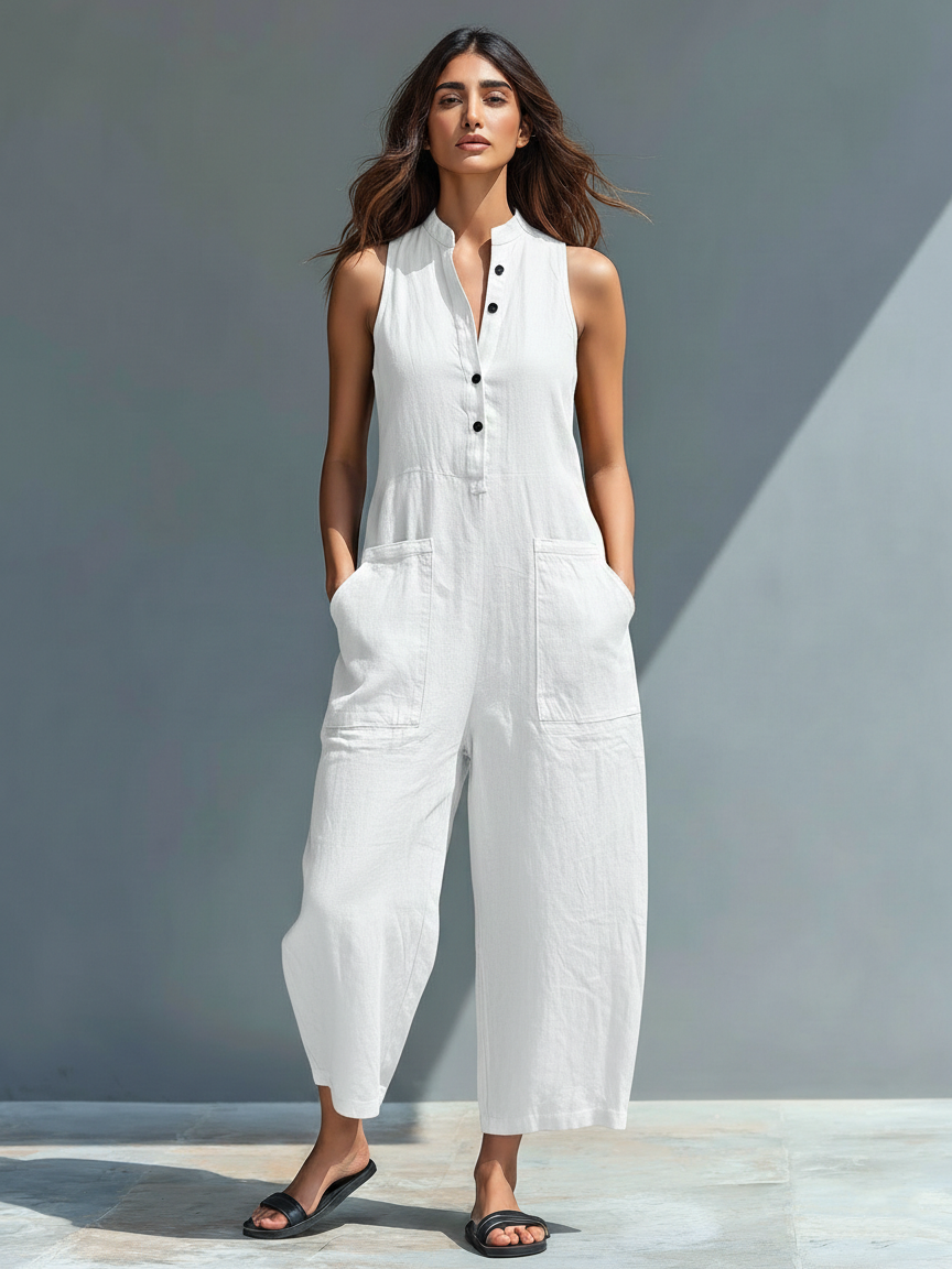 Lucinda | Elegante Mouwloze Jumpsuit