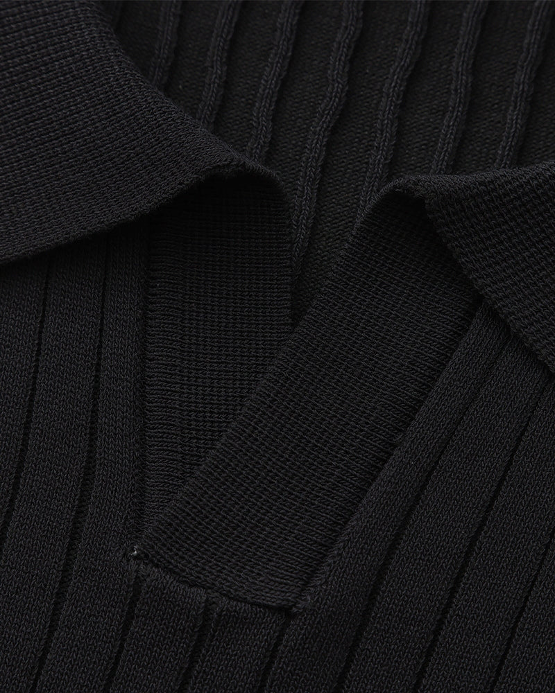 Christian | Heren Korte Mouw Fijn Ribtricot Polo-Shirt