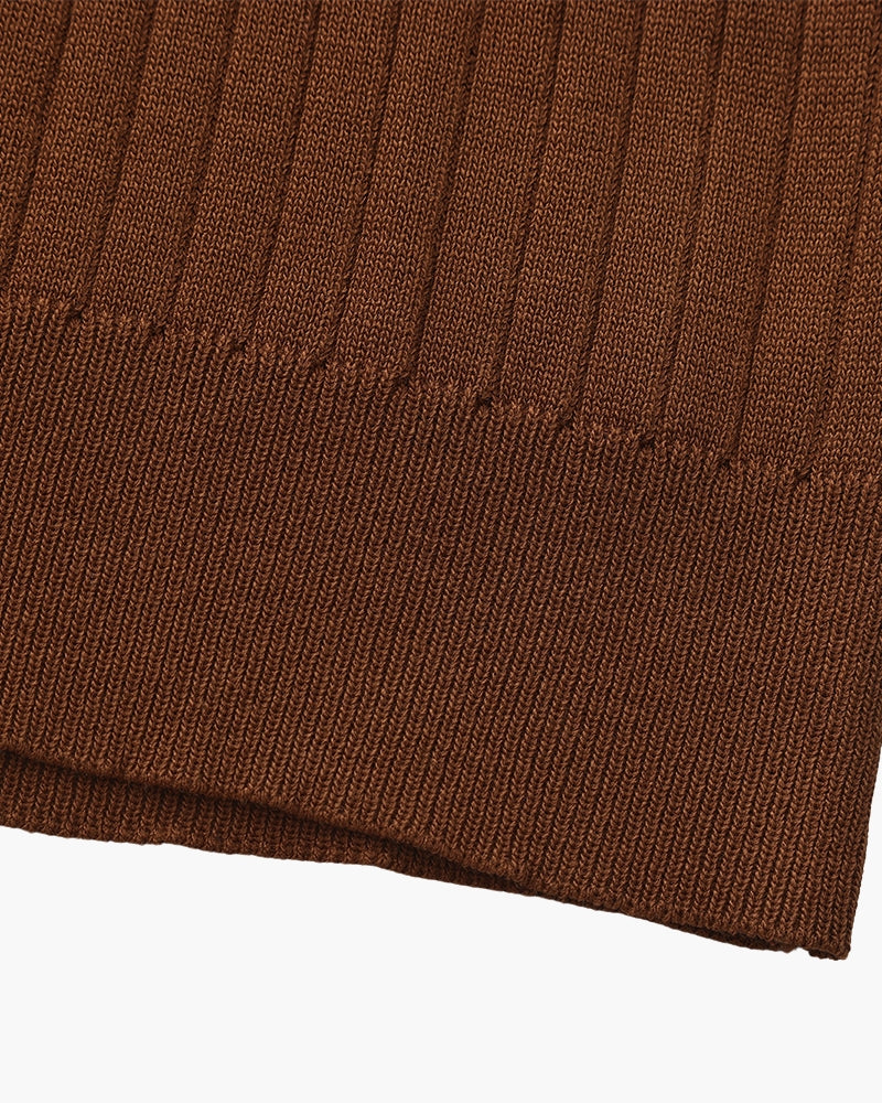 Christian | Heren Korte Mouw Fijn Ribtricot Polo-Shirt