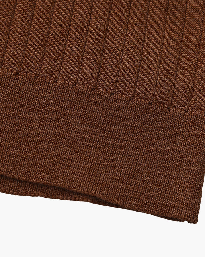 Christian | Heren Korte Mouw Fijn Ribtricot Polo-Shirt