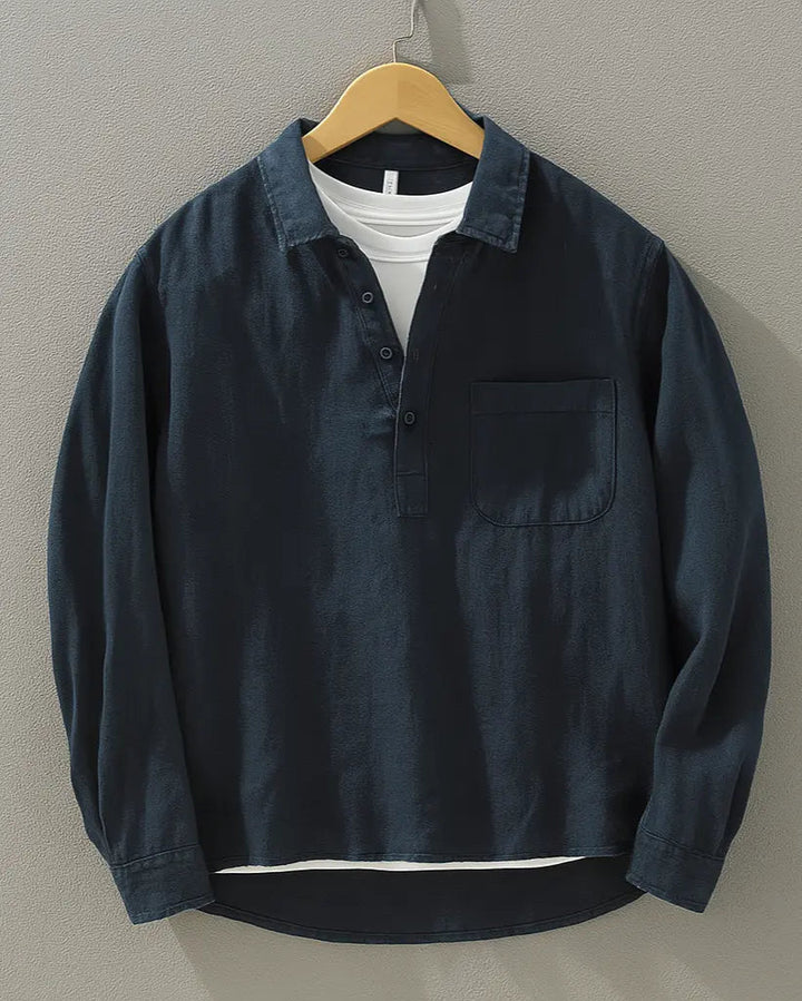 Heren Casual Overhemd Lange Mouw Comfort Fit