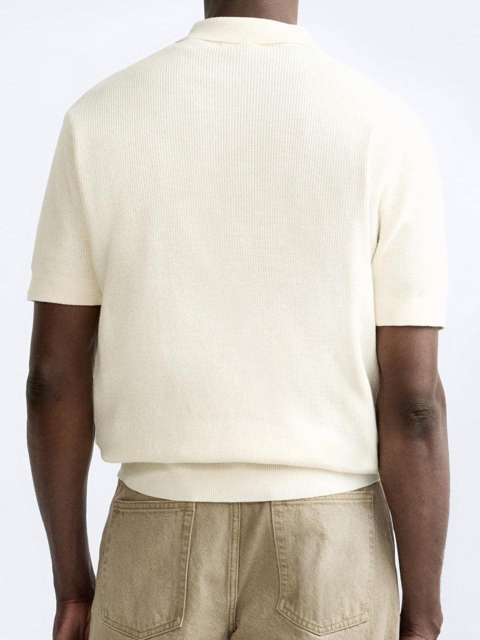 Elegante gebreide polo met rits