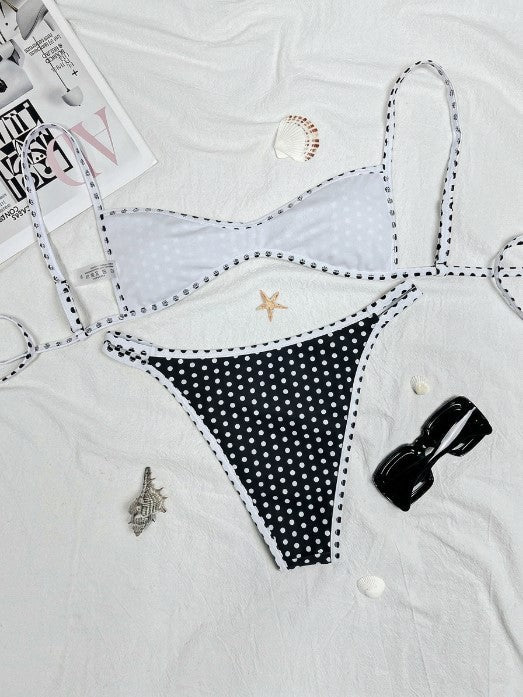 Carlijn | Bikini met Contrasterende Bies