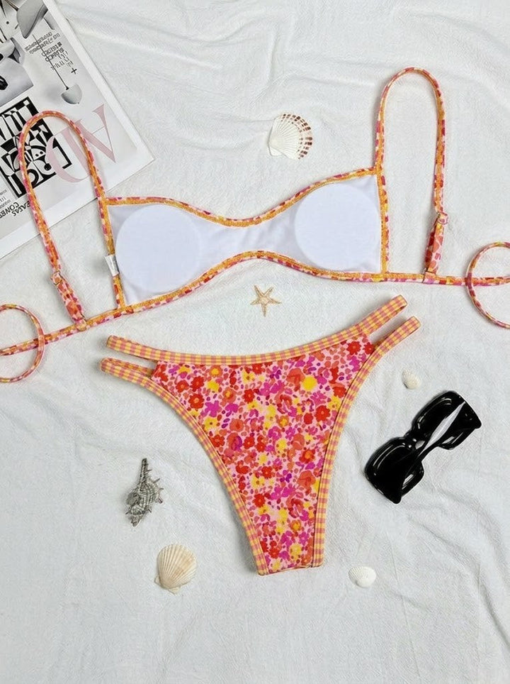 Carlijn | Bikini met Contrasterende Bies