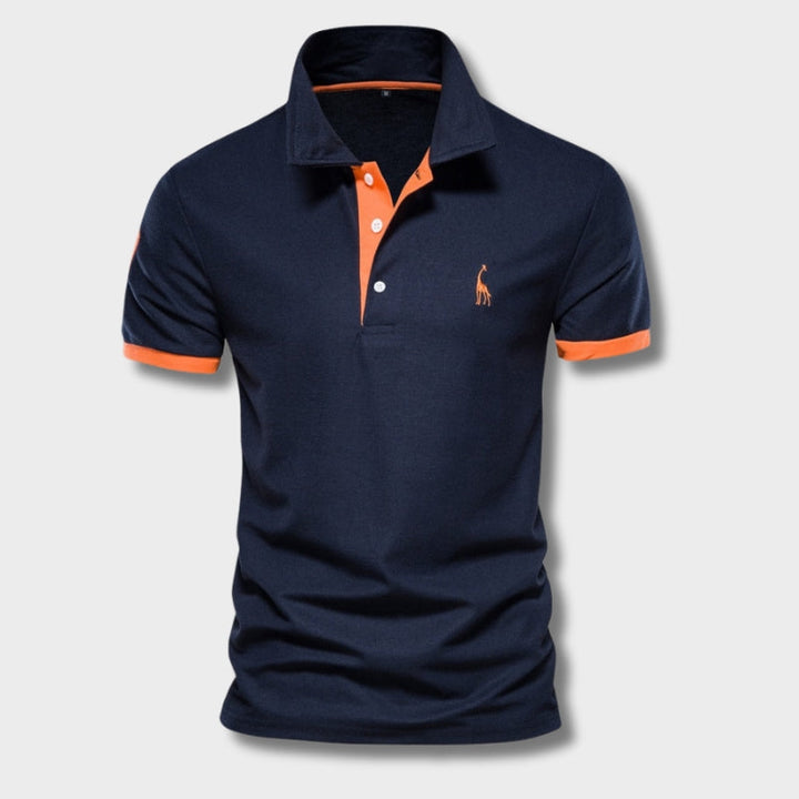 Berake | Tweekleurig Polo met sportief accent-ontwerp