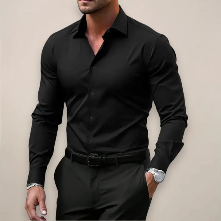 Heren Overhemd Slim Fit Stretch Zakelijk Elegant