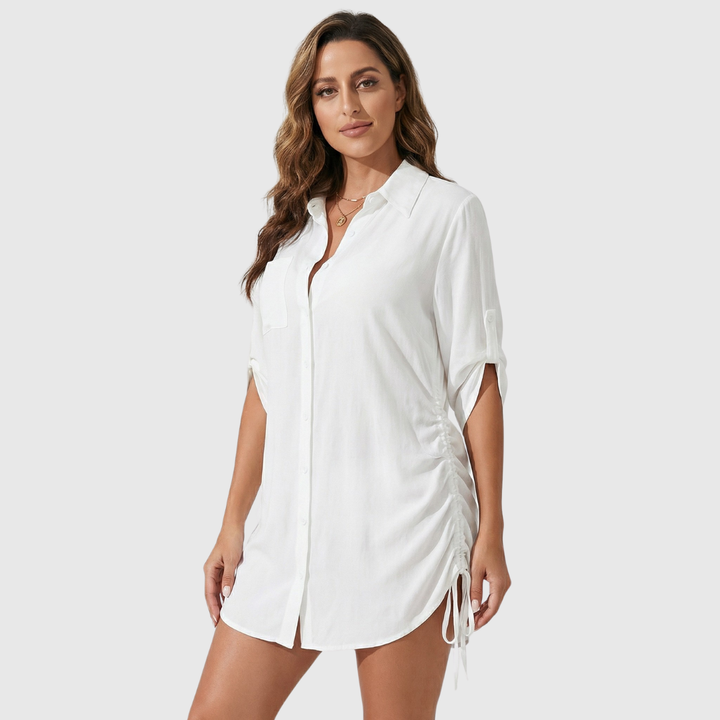 Julia | Strandcover-up met knoopsluiting