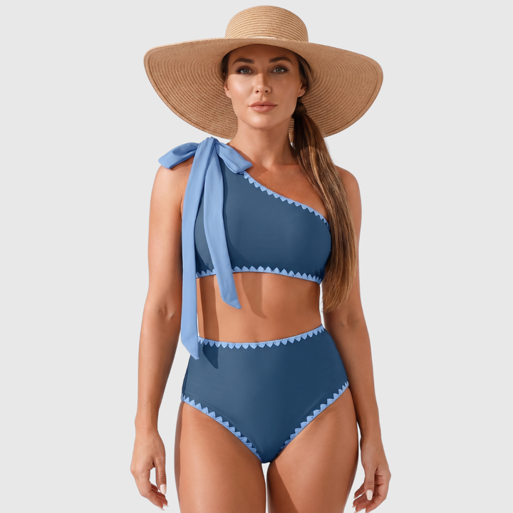 Marit | Hoge Taille One Shoulder Bikini