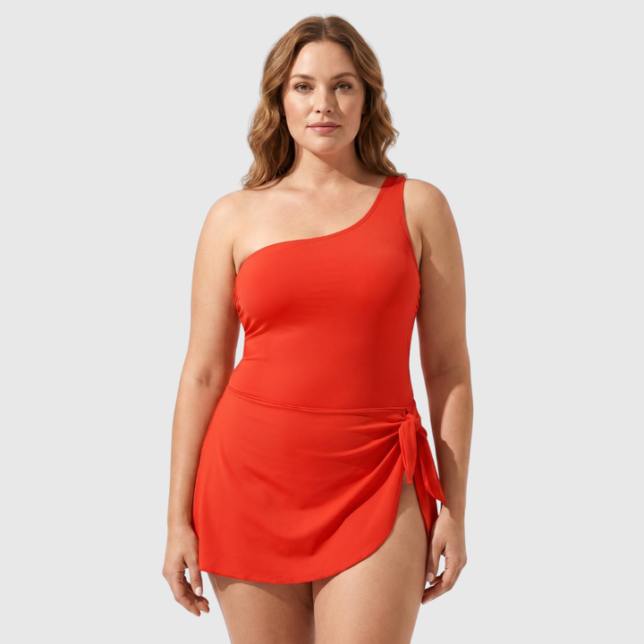 Nadine | Flatterende Swimsuit met Rok