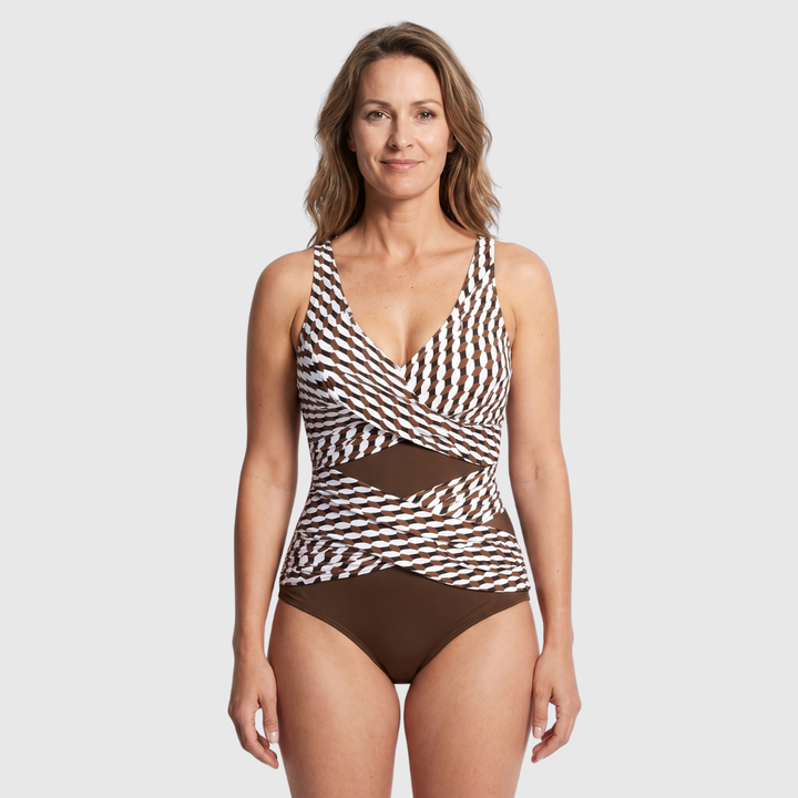 Wendy | Badpak met Gekruist Wikkeldetail