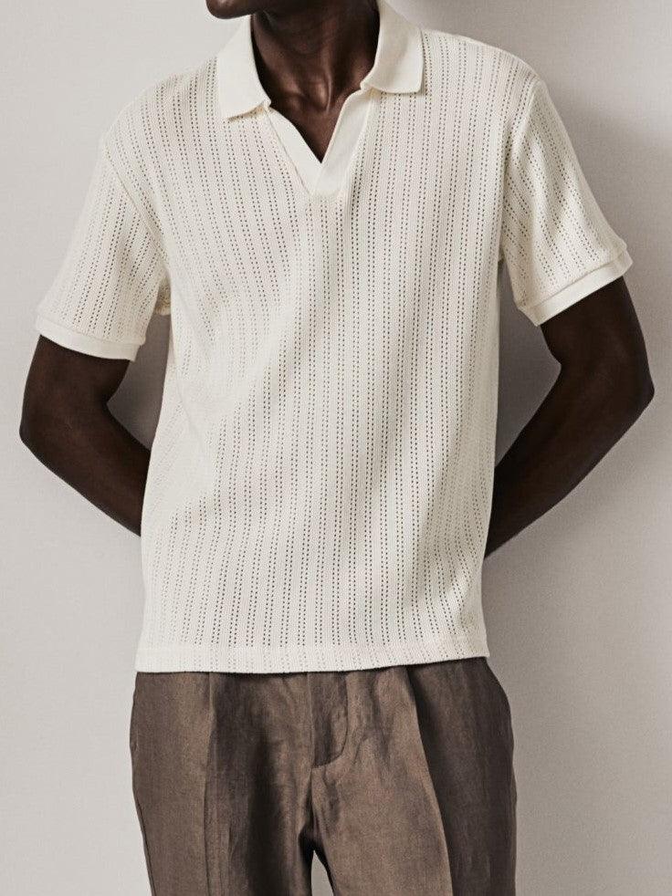 Stijlvol gebreid poloshirt voor een elegante look