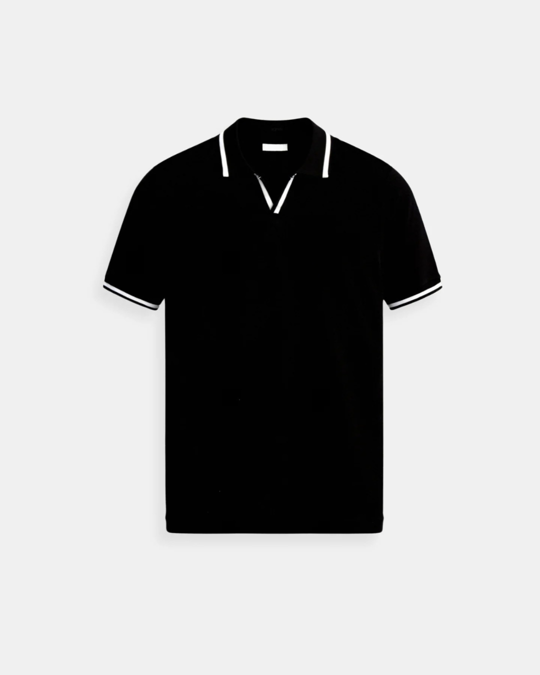 Sportieve Polo met Contrast Kraag en Slim Fit