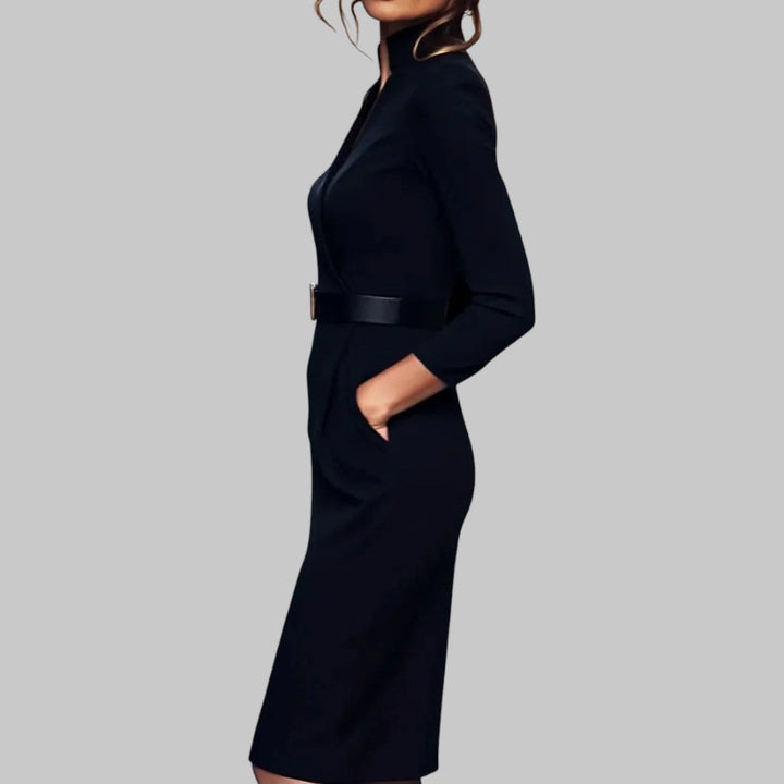 Midi Jurk Rome - Met Riem - Elegant