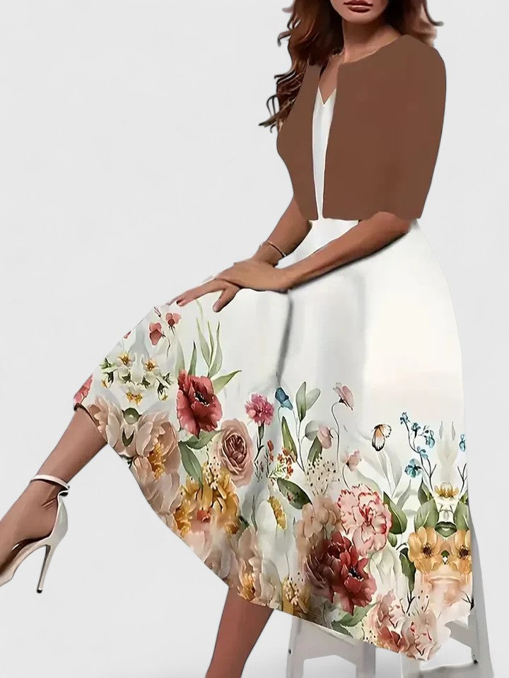 Chantal Elegante Midi Jurk