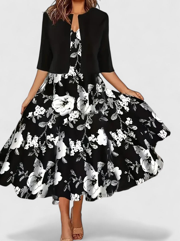 Chantal Elegante Midi Jurk