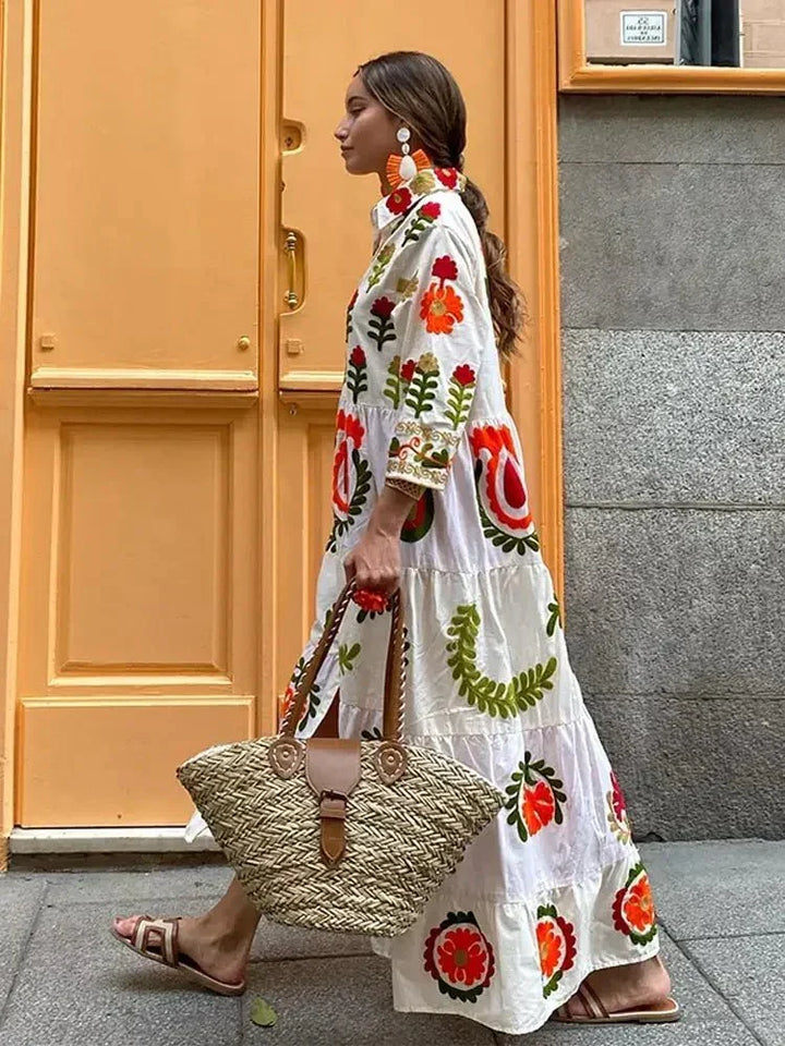 Maxi Zomerjurk Boho Oversized