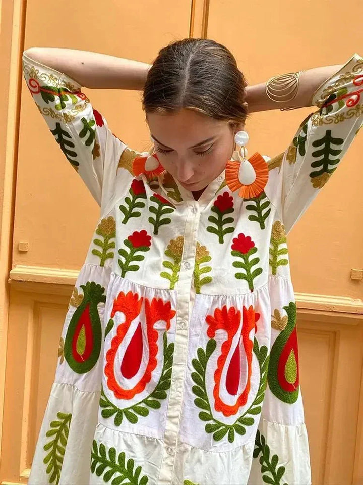 Maxi Zomerjurk Boho Oversized