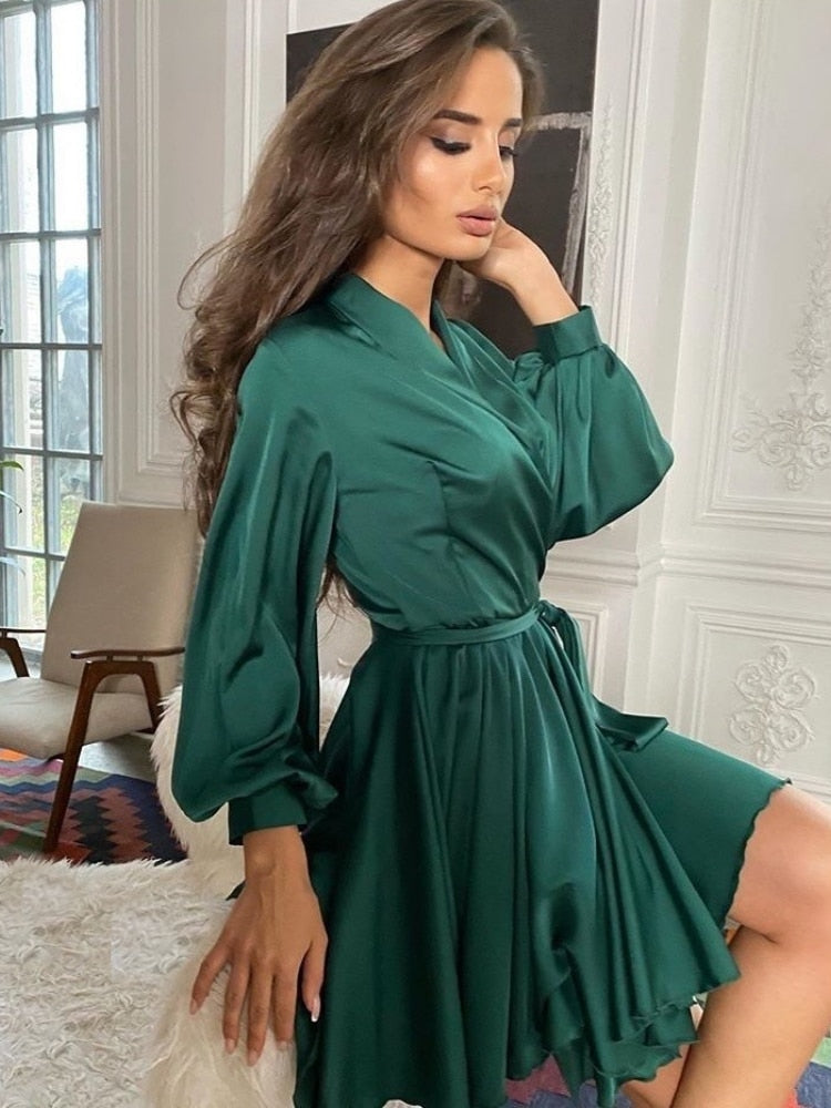 Midi Jurk Sascha Satin