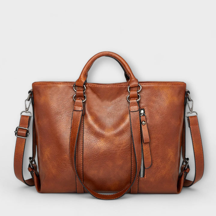 Olivia | Grote Leren Tote Bag