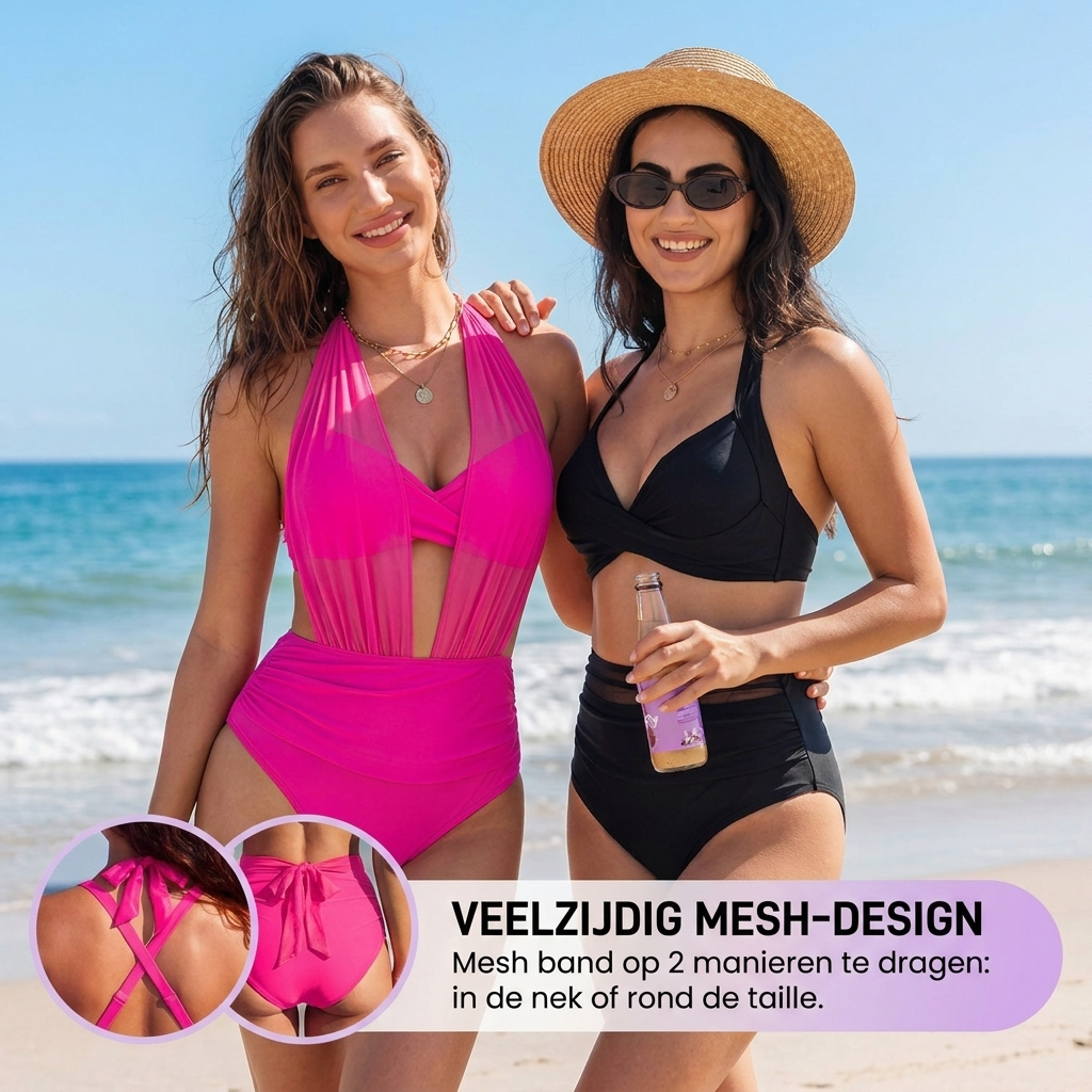 Sabine | 2-in-1 hoog Getailleerde Tummy Control Bikini