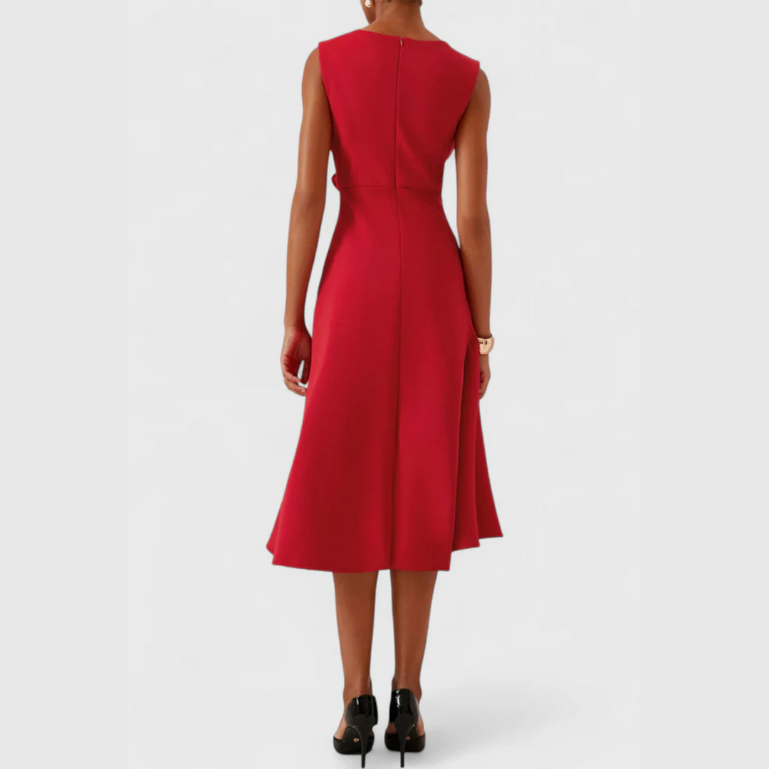 Sheila | Elegante Asymmetrische Midi Jurk