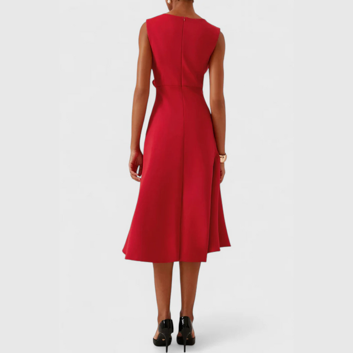 Sheila | Elegante Asymmetrische Midi Jurk