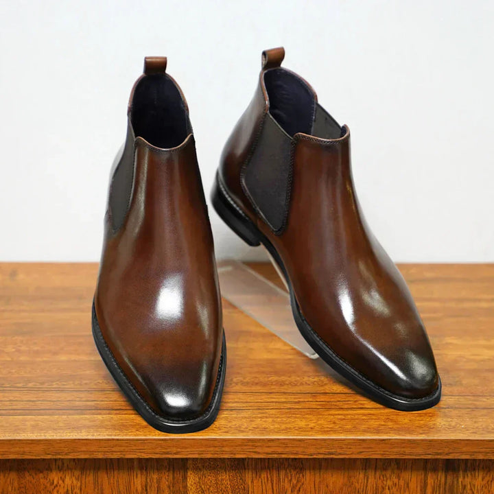 Bryce | Lackleder Chelsea-laarzen