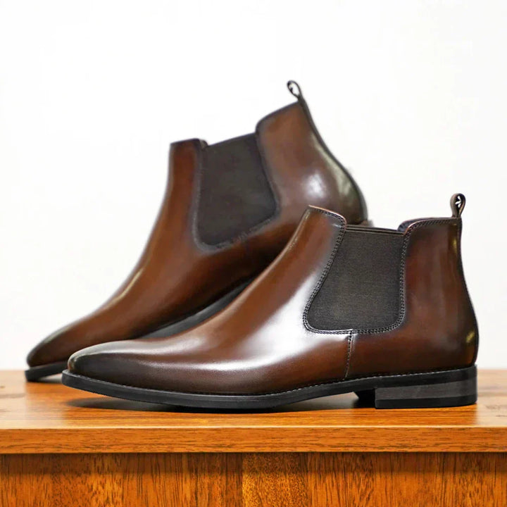 Bryce | Lackleder Chelsea-laarzen