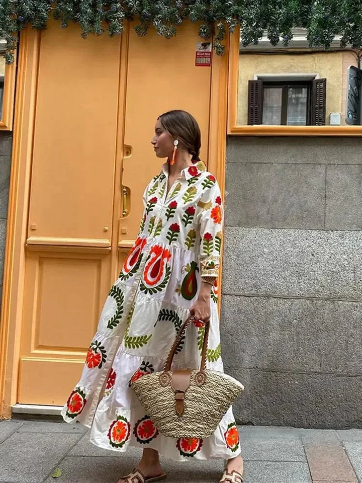 Maxi Zomerjurk Boho Oversized