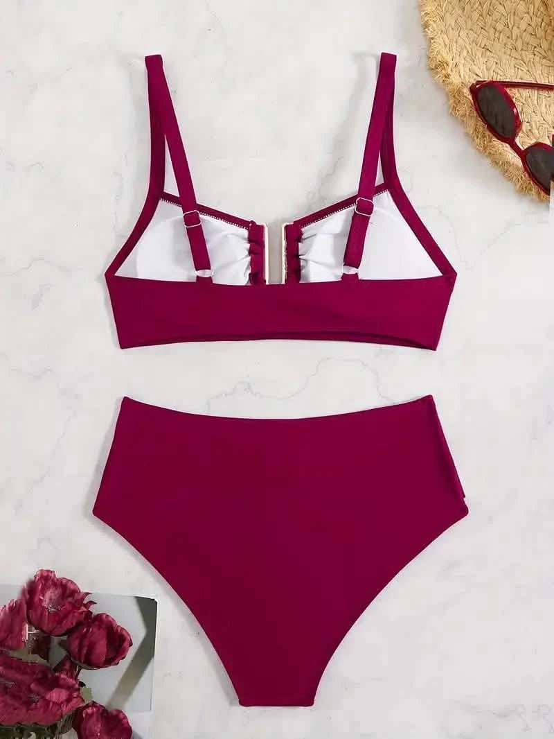 Anne | Bikini met Gouden U-Detail