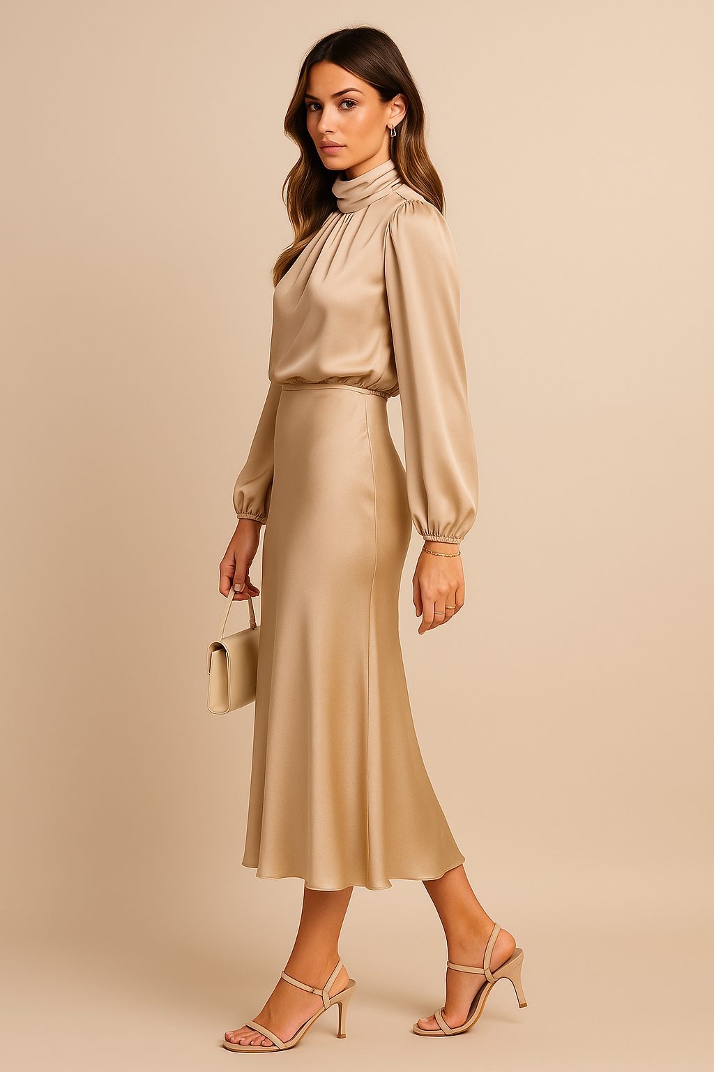 Midi Jurk Caïro - Hoge Taille