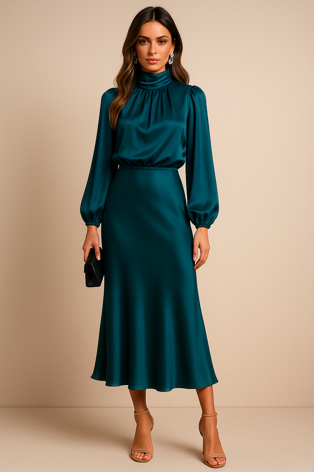 Midi Jurk Caïro - Hoge Taille