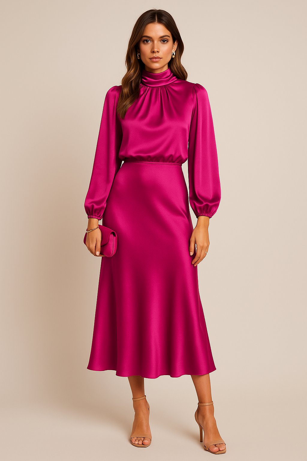 Midi Jurk Caïro - Hoge Taille