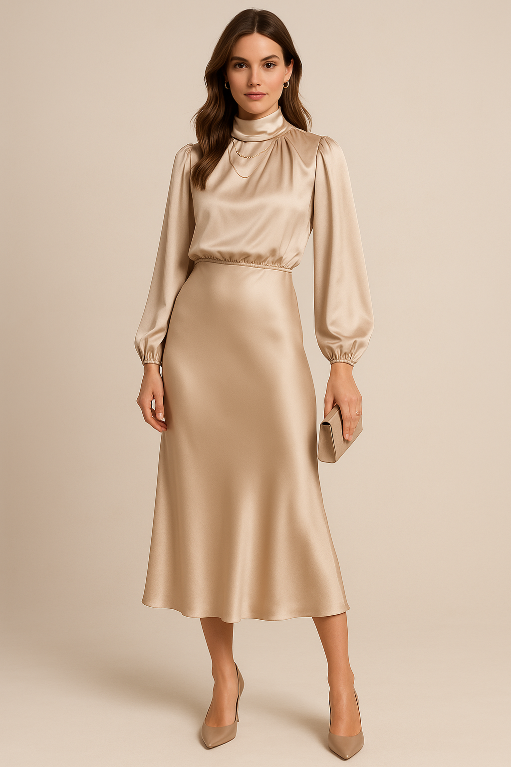 Midi Jurk Caïro - Hoge Taille