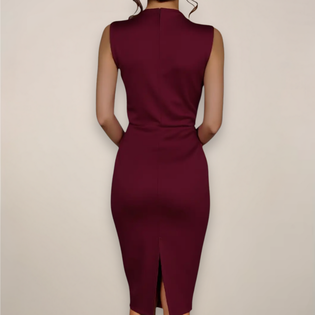 Midi Jurk Valencia - V hals