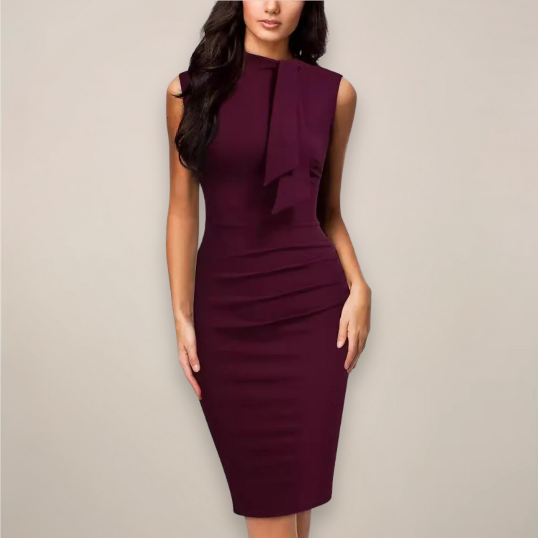 Midi Jurk Valencia - V hals