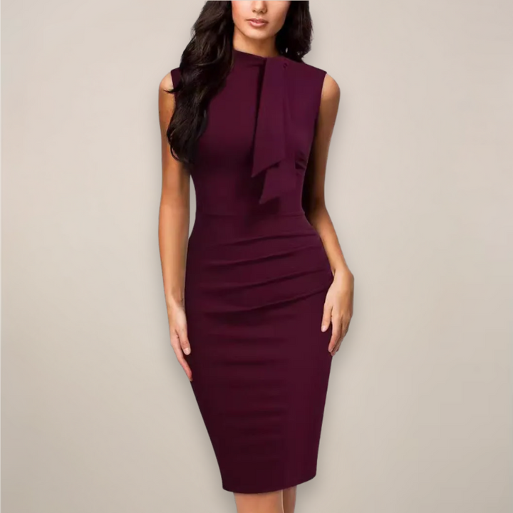 Midi Jurk Valencia - V hals