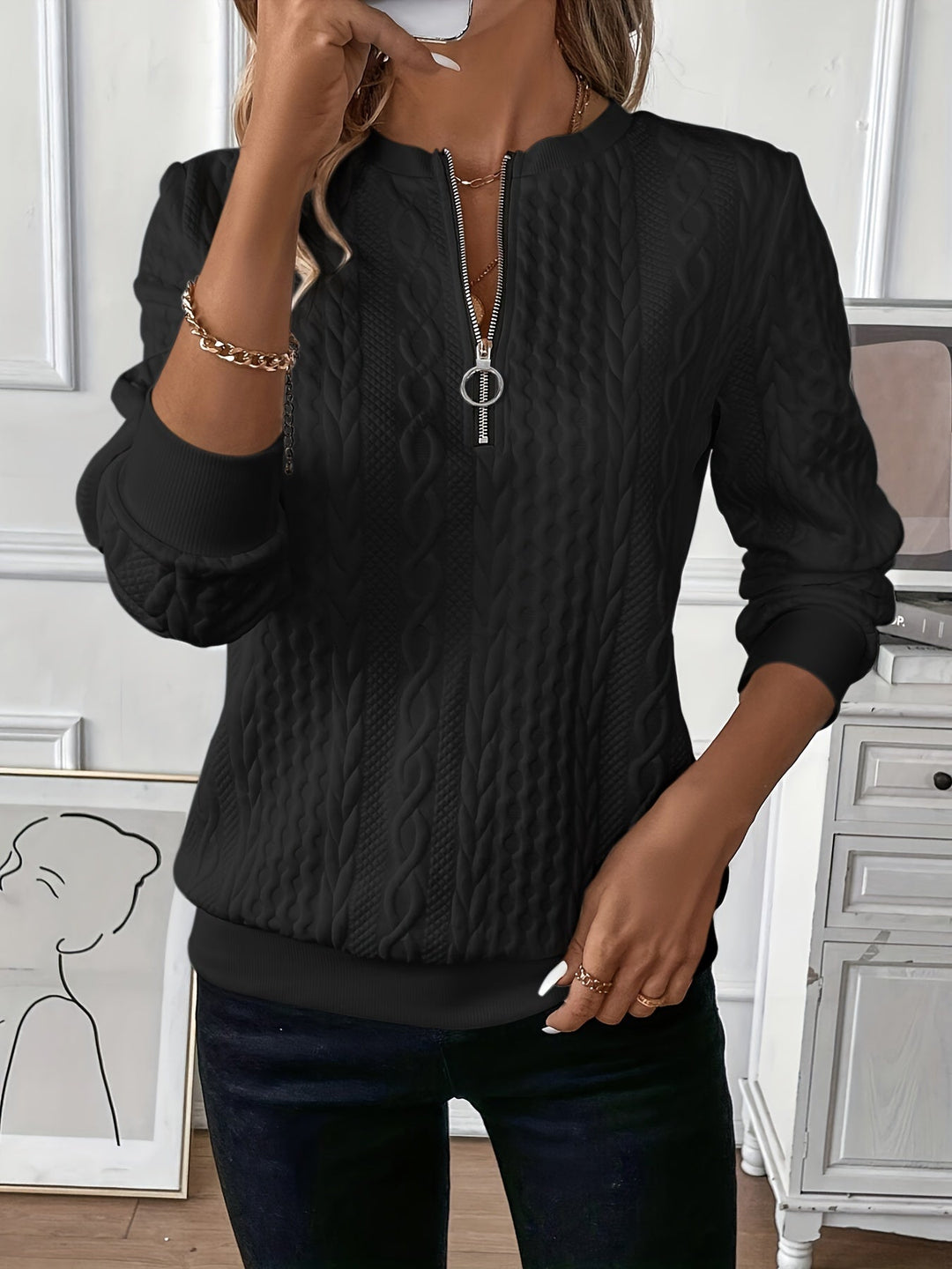 Amy™ | Trui met rits