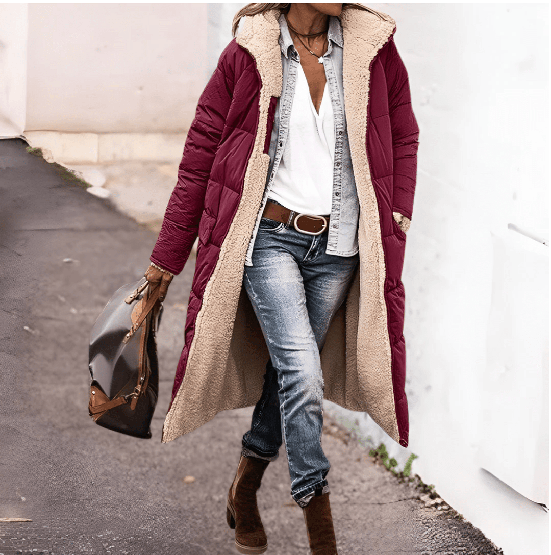 ARAVENA™ | WARME OMKEERBARE PARKA-JAS MET SHERPA-VOERING