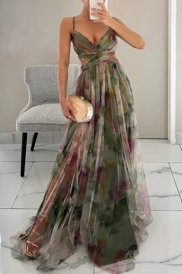 Maxi Zomerjurk met sleep