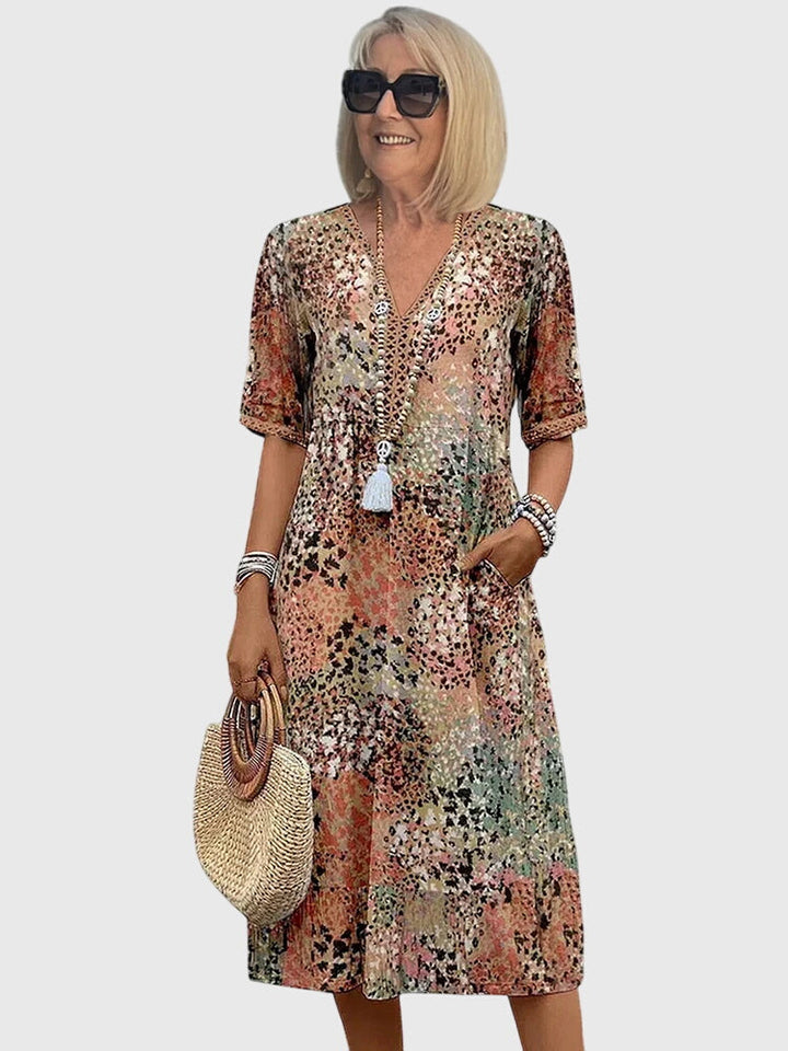 Bella | Florale Midi Jurk