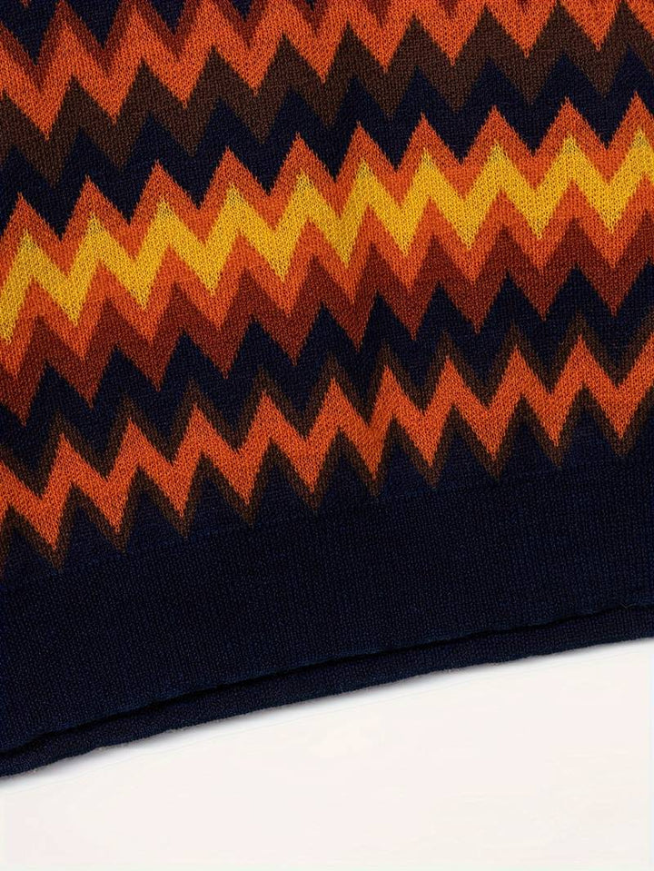 Retro-Trui met Zigzagpatroon