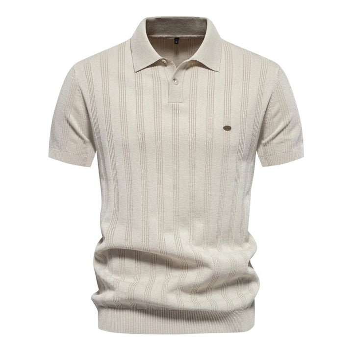 Benles | Stijlvol Gestreept Poloshirt Gebreid