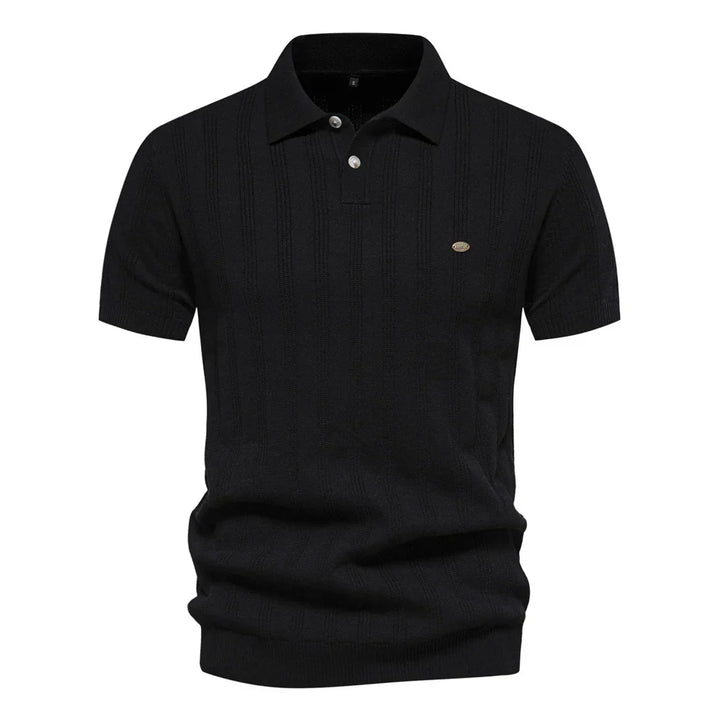Benles | Stijlvol Gestreept Poloshirt Gebreid
