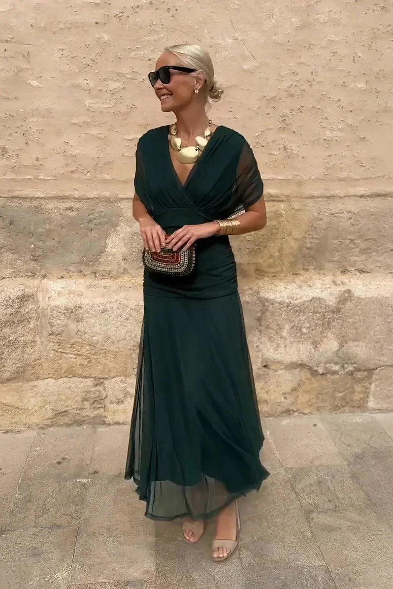 Elodie | Elegante maxi-jurk met V-hals