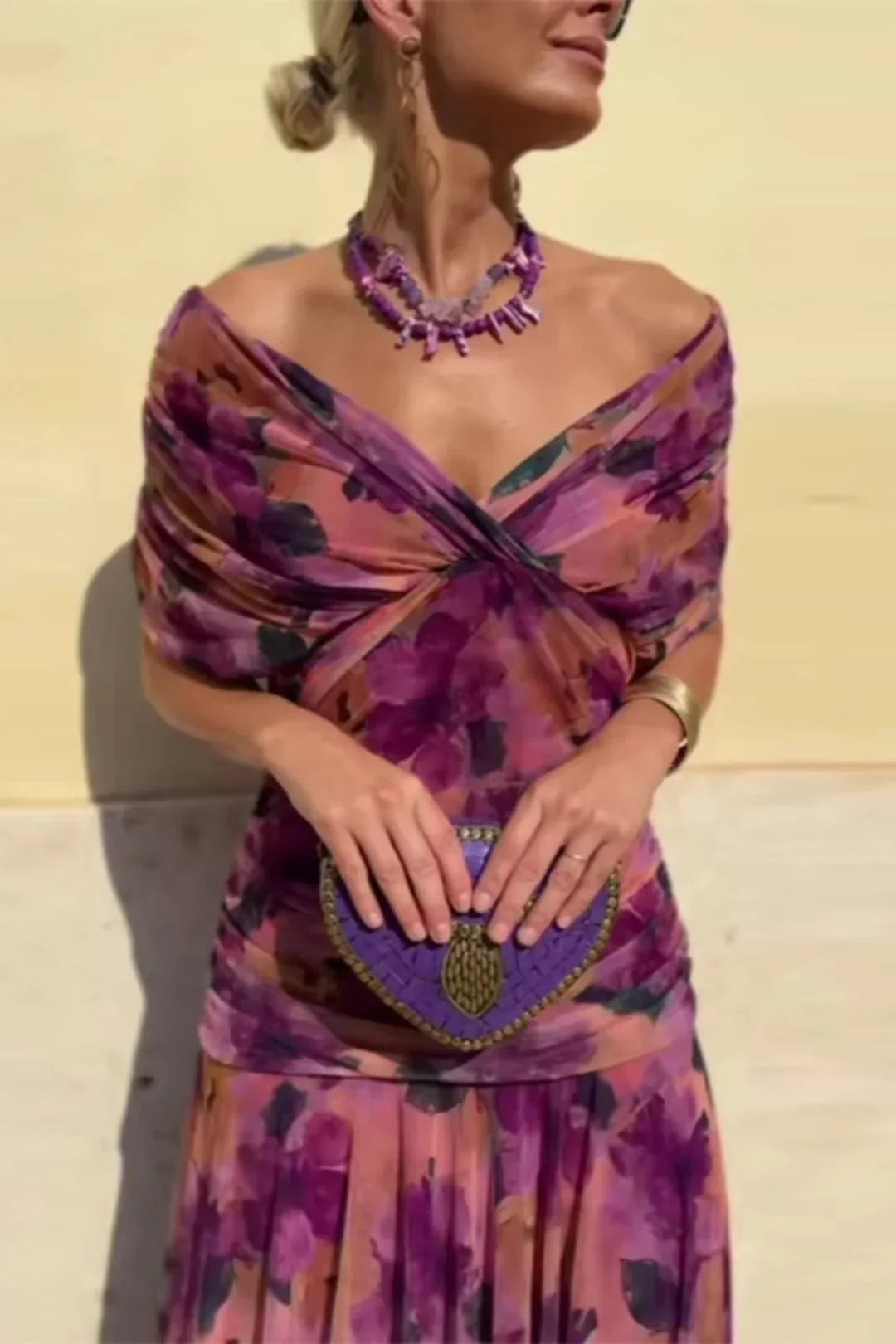 Elodie | Elegante maxi-jurk met V-hals