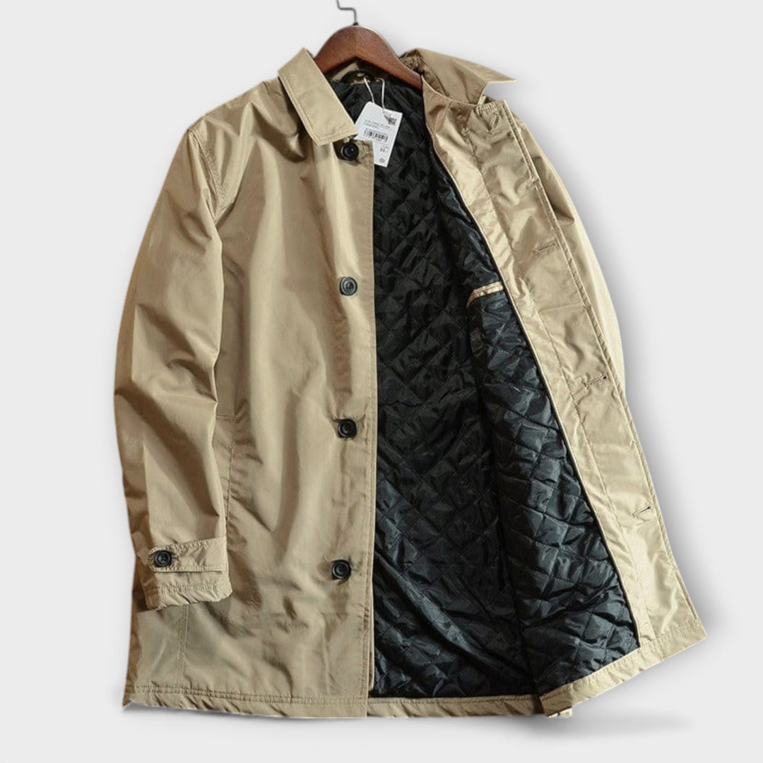 Comfortabele elegante heren trenchcoat