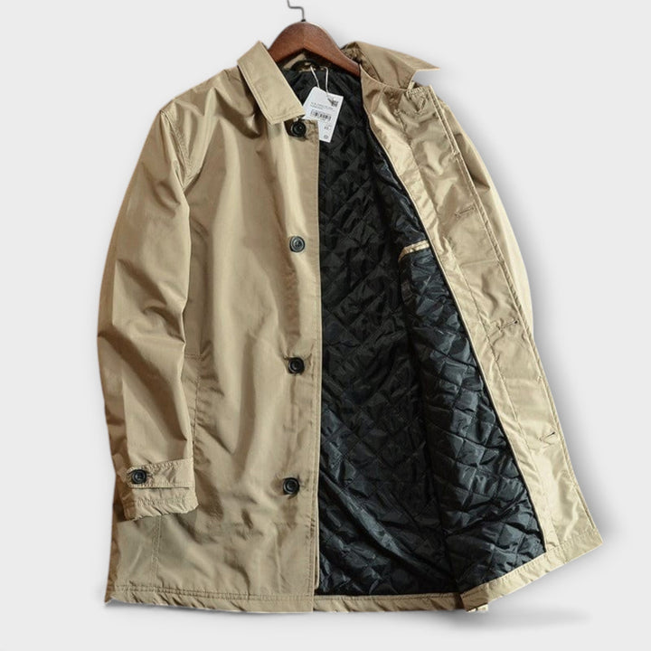 Comfortabele elegante heren trenchcoat