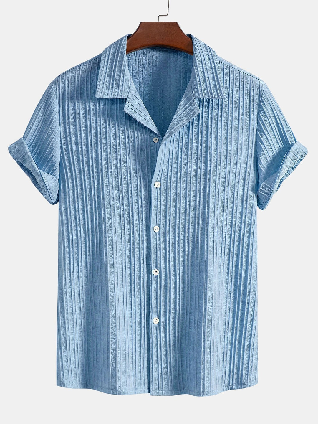 Zomerse Linnen Set met Gestreept Overhemd en Broek
