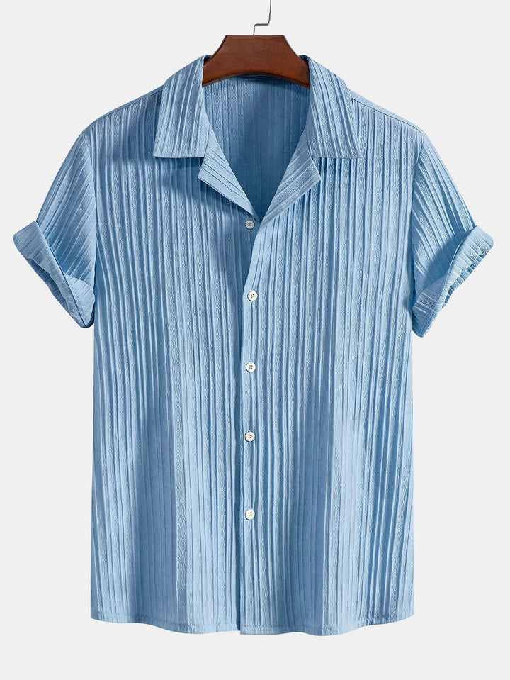 Zomerse Linnen Set met Gestreept Overhemd en Broek